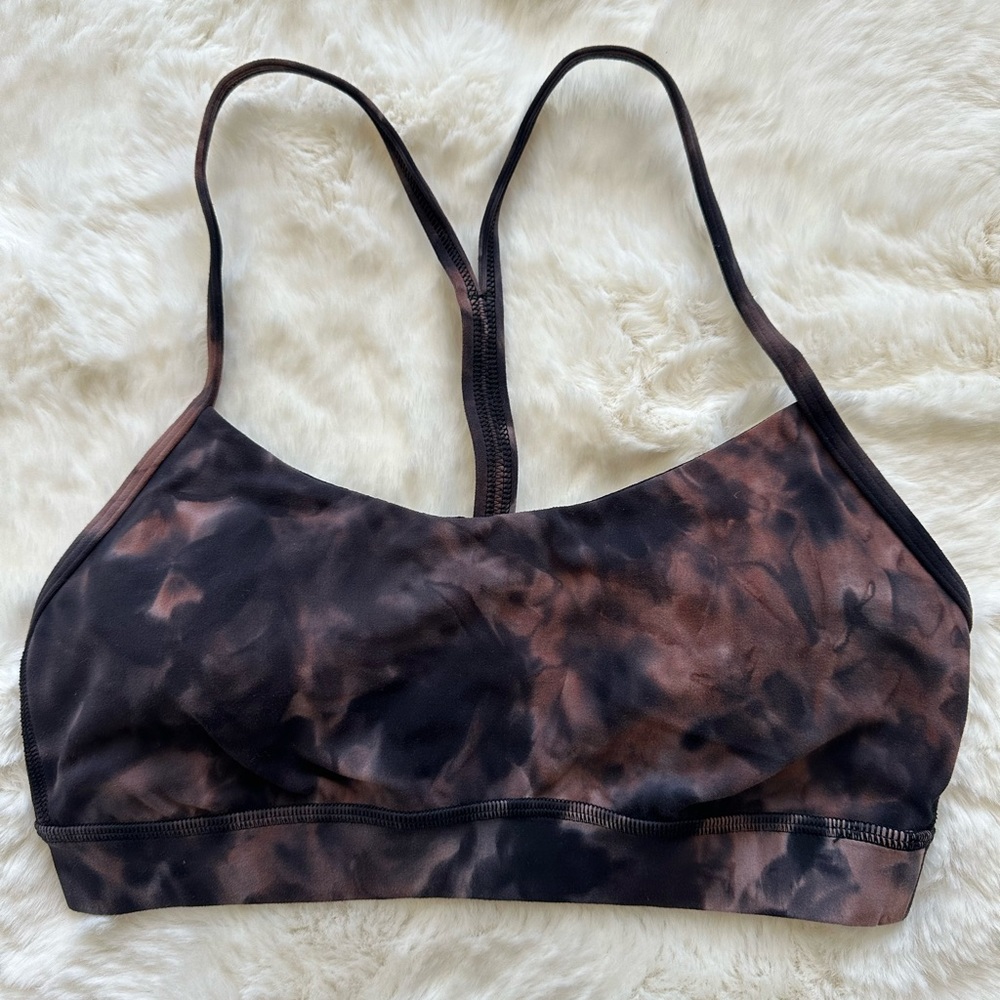 lululemon athletica Brown & Black Tie-Dye Sports Bra
